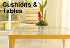 Cushions and Tables